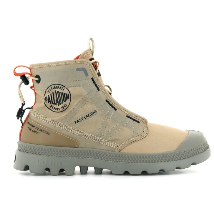 Palladium Pampa Travel Lite Laarzen Dames Khaki | NL 62UEVSN